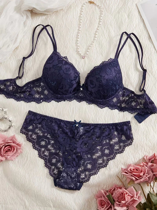 Pack of 6 Women's Bra & Panty Set – Soft Comfortable Everyday Lingerie Combo