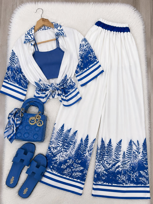 Zanivah Botanical Breeze 3-Piece Co-ord Set
