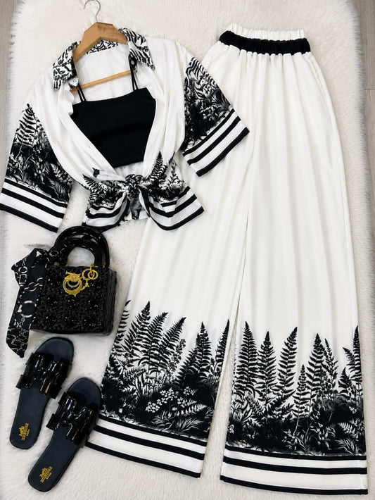 Zanivah Botanical Breeze 3-Piece Co-ord Set