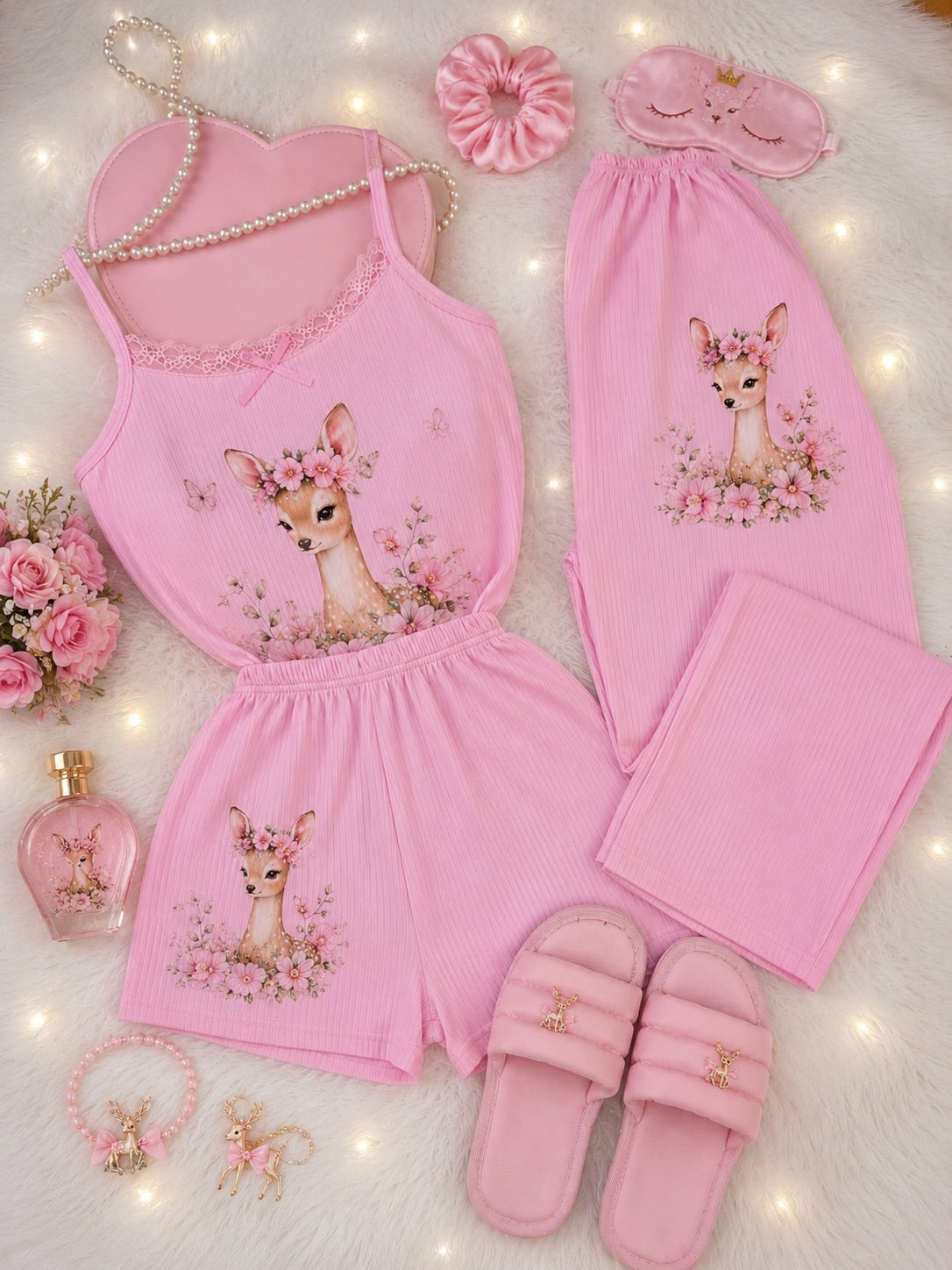 🦌 Zanivah™ Premium 6-Piece Deer Print Lounge Set