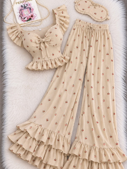 Zanivah Cherry Bliss 3-Piece Lounge Set
