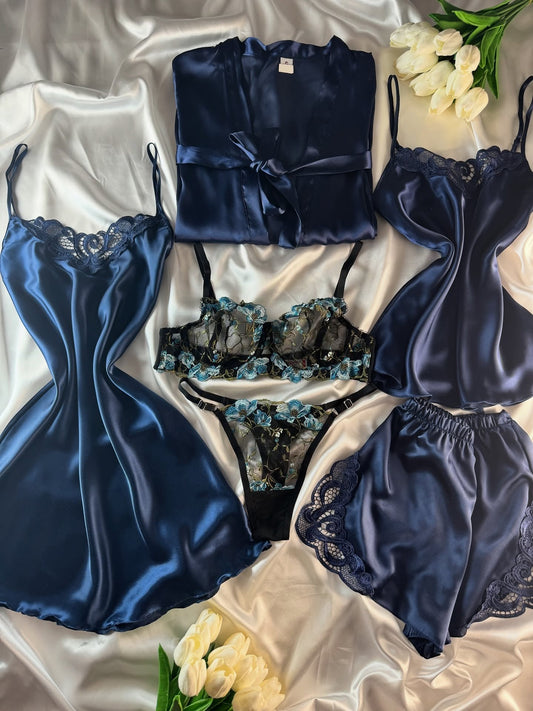 ✨ Zanivah Luxe Satin Silk Loungewear Set (N6-2)