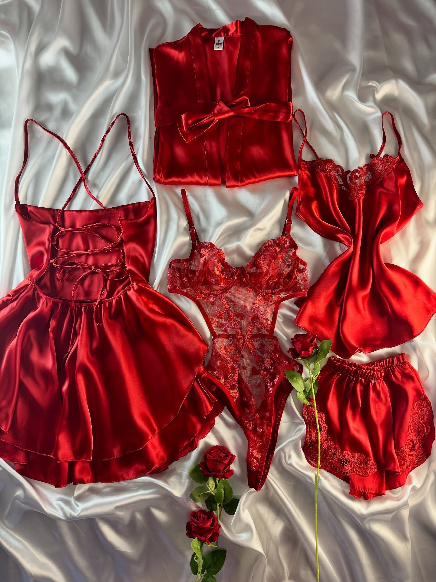 ✨ Zanivah Luxe Satin Silk Loungewear Set (N6-5)