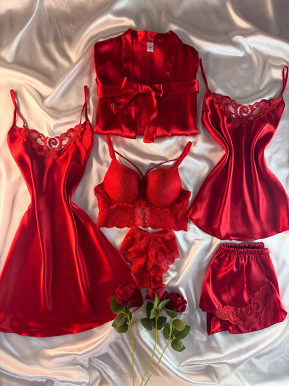 ✨ Zanivah Luxe Satin Silk Loungewear Set (N6-7)