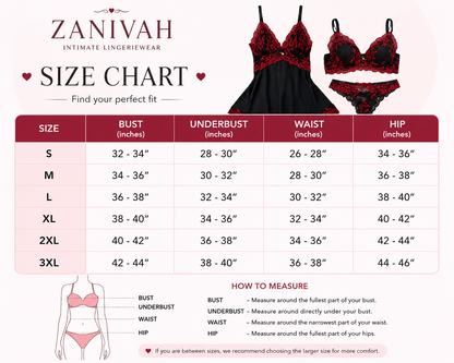 ❤️ Zanivah Luxury Lace Lingerie Set (Brown)