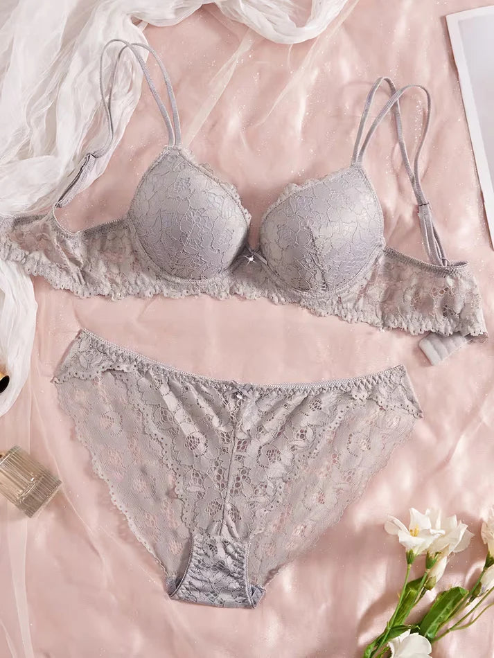 Pack of 6 Women's Bra & Panty Set – Soft Comfortable Everyday Lingerie Combo