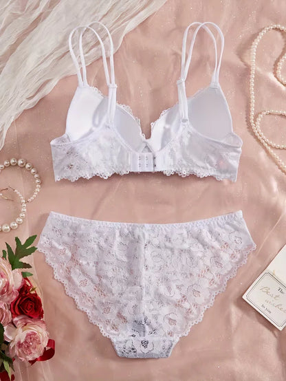 Pack of 6 Women's Bra & Panty Set – Soft Comfortable Everyday Lingerie Combo