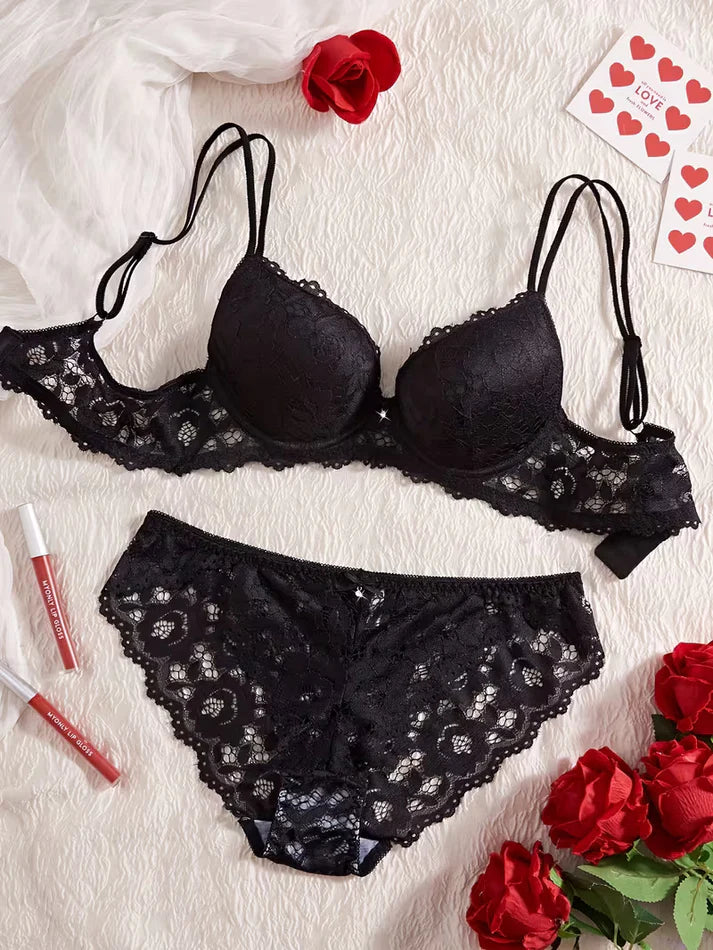 Pack of 6 Women's Bra & Panty Set – Soft Comfortable Everyday Lingerie Combo