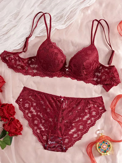 Pack of 6 Women's Bra & Panty Set – Soft Comfortable Everyday Lingerie Combo