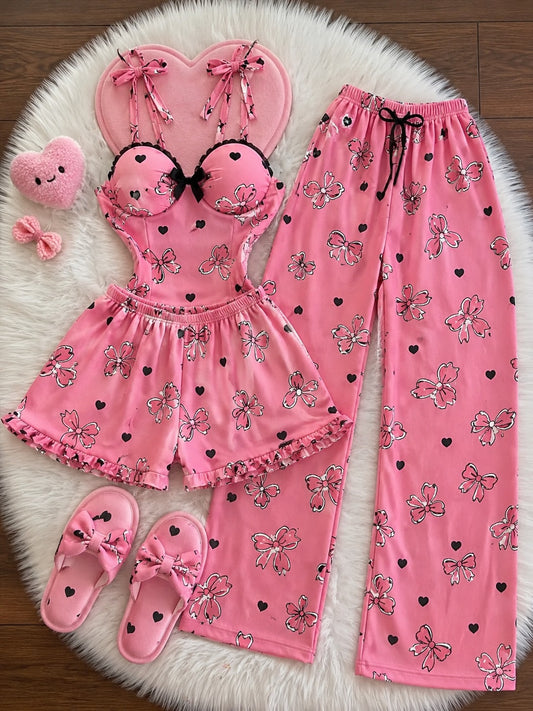 Zanivah 6-Piece Premium Satin Sleepwear & Loungewear Set (Zn-1)