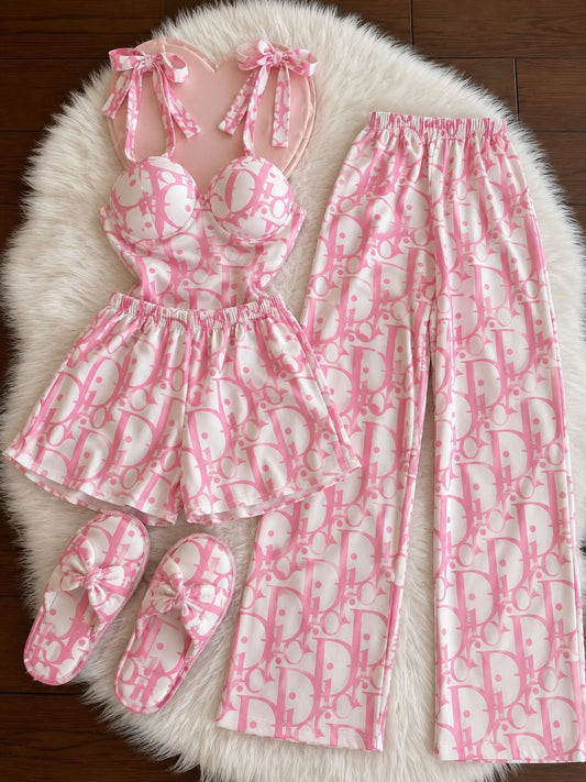 Zanivah 6-Piece Premium Satin Sleepwear & Loungewear Set (Zn-7)